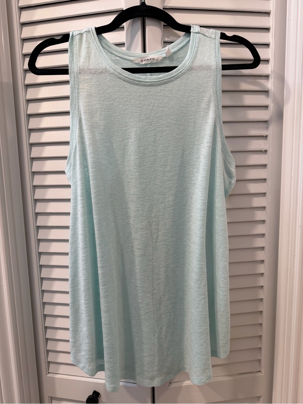 Athleta Mint Green Breezy Slub Tank Top Size Large